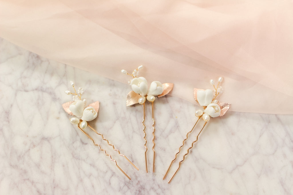 POSY: Floral Hair Pin Set MTO